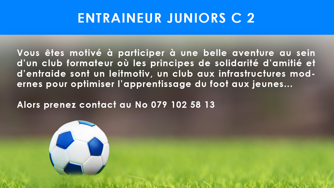 Entraineur juniors C 2