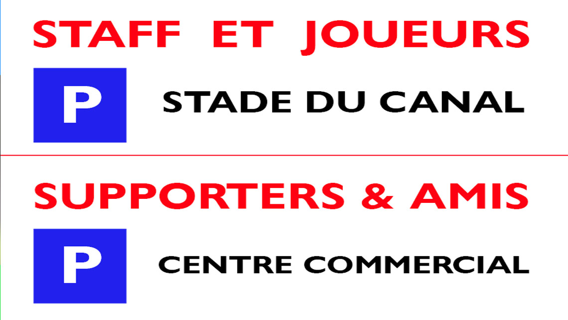 Les supporters parquent au centre commercial Les supporters parquent au centre commercial